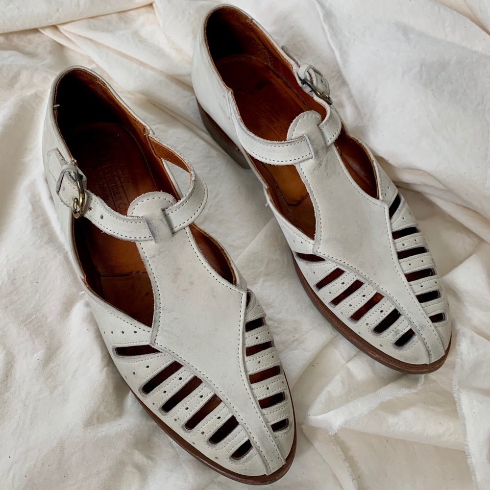 vintage 90's does 40's leather shoes